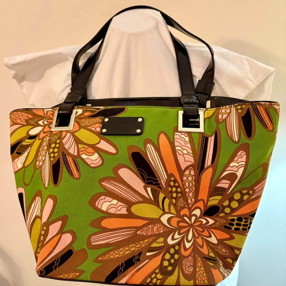 Vintage Kate Spade Spring Floral Bag Tote